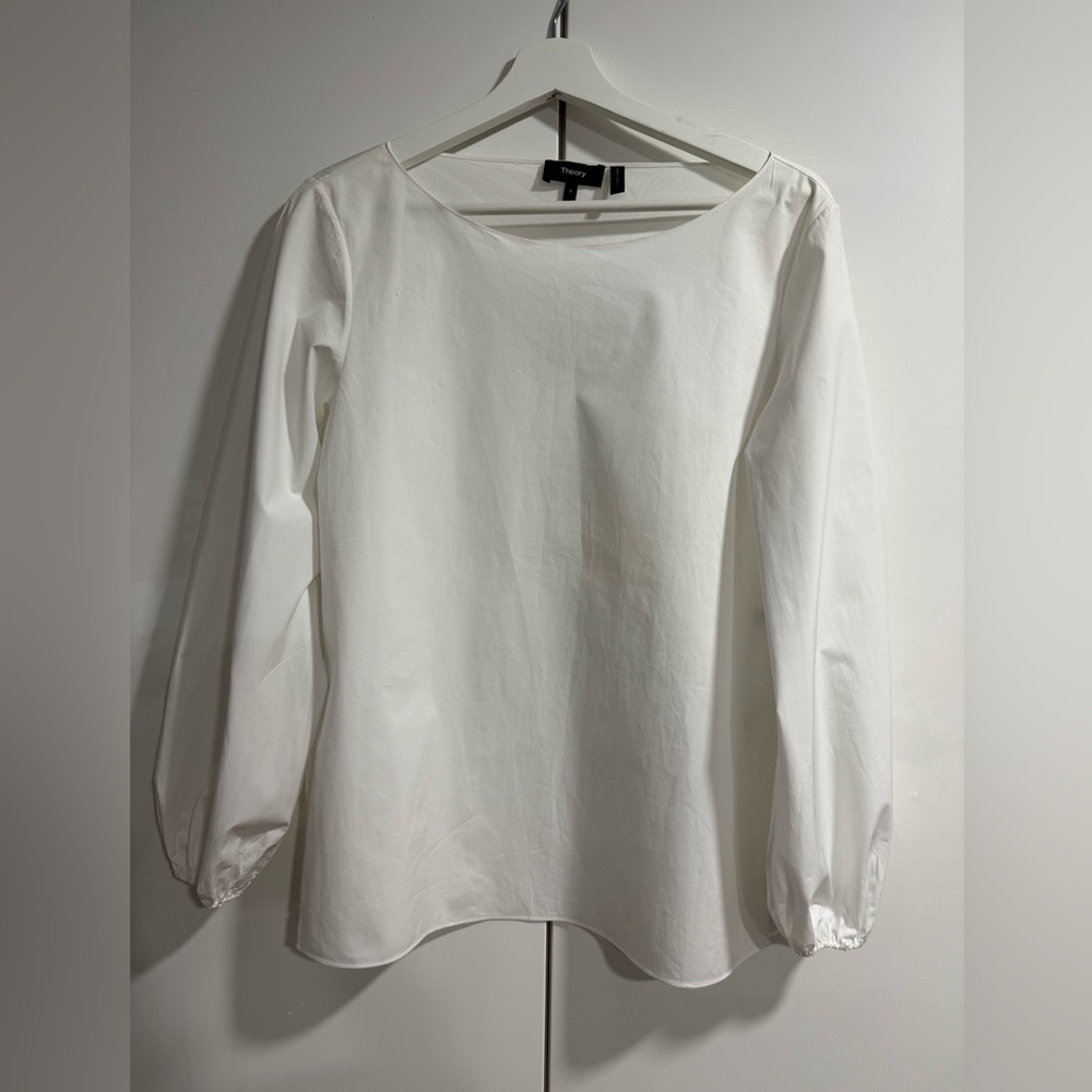 Theory Poplin Shirt Blouse Size P